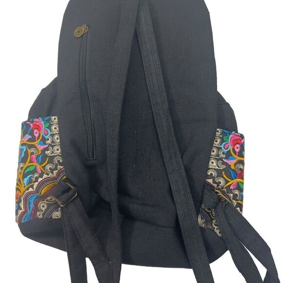 Boho Embroidered Backpack Purse - Picture 9 of 15